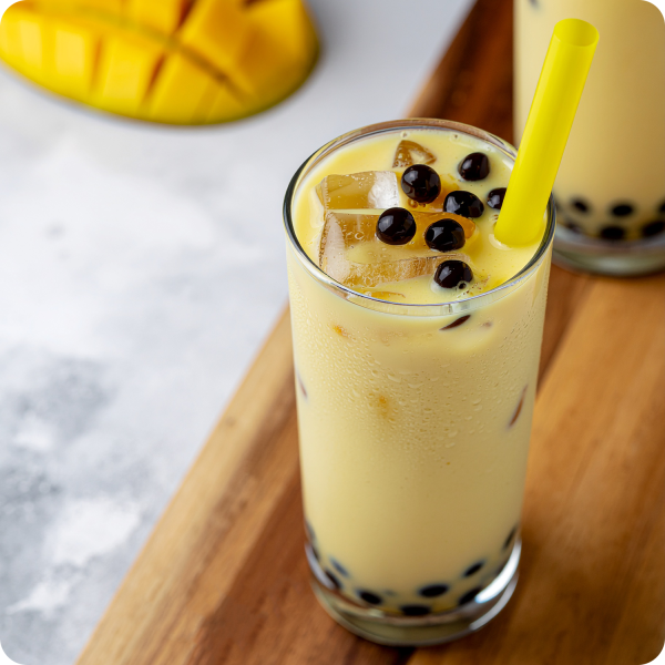 Bubble Tea mangue et perles de tapioca