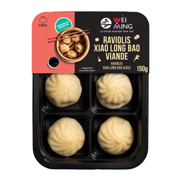Raviolis xiao long bao viande