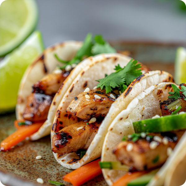 Mini tacos asiatique