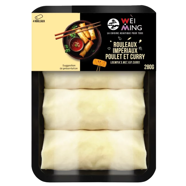 Rouleaux impériaux poulet et curry