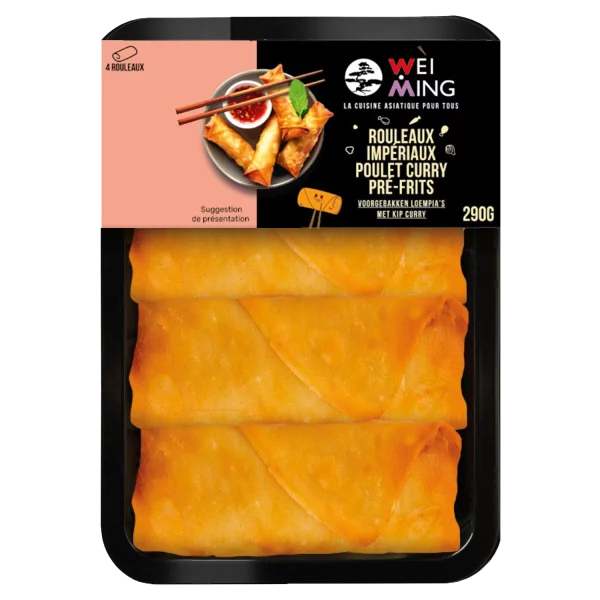 Rouleaux impériaux poulet curry pré-frits