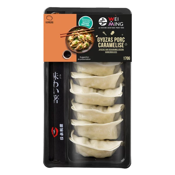 Gyozas porc caramélisé